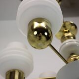 Golden Chandelier by Kamenicky Senov, 1970s, Czechoslovakia