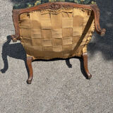 Regency armchair with plant tapestry