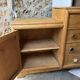 Commode asymétrique art déco chêne brut rénovée