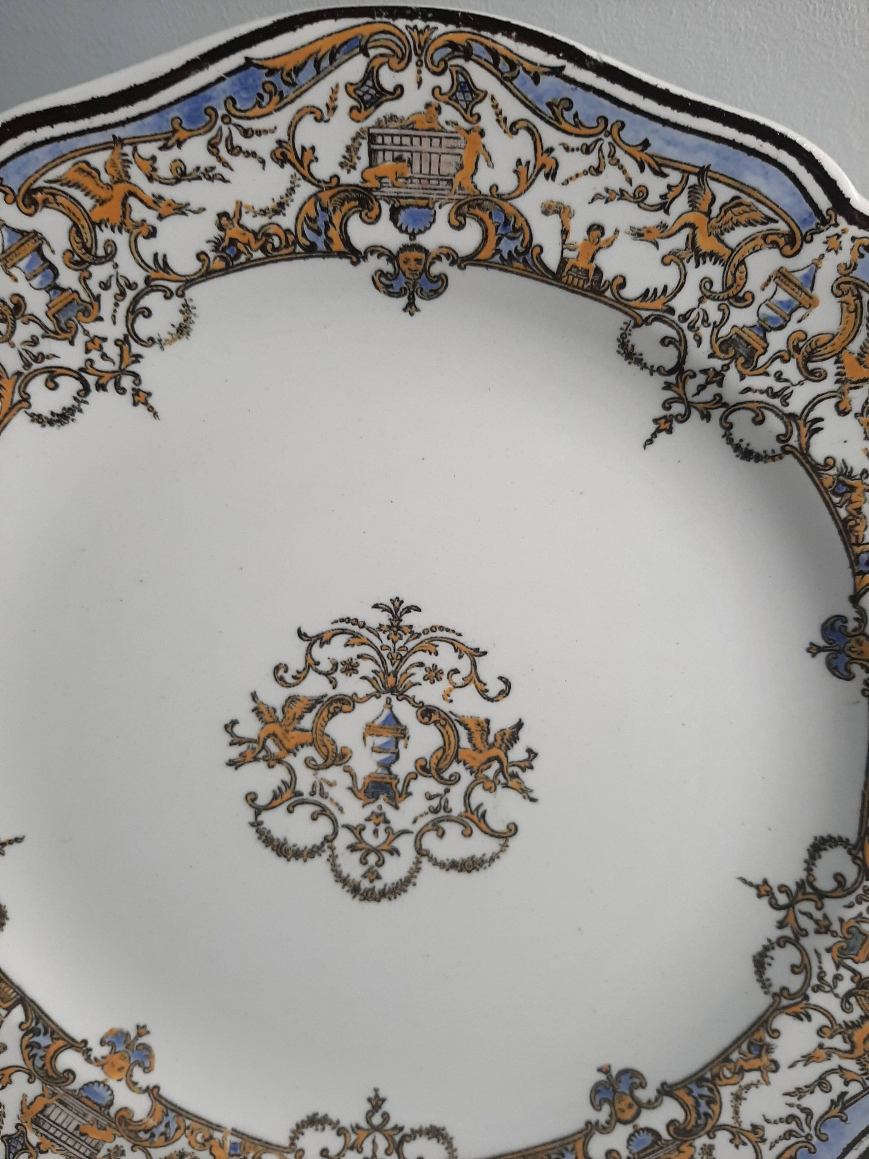 Assiette Gien décor Dionysos