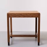 Amsterdamse School Oak writing table Dutch Art Deco 1930s