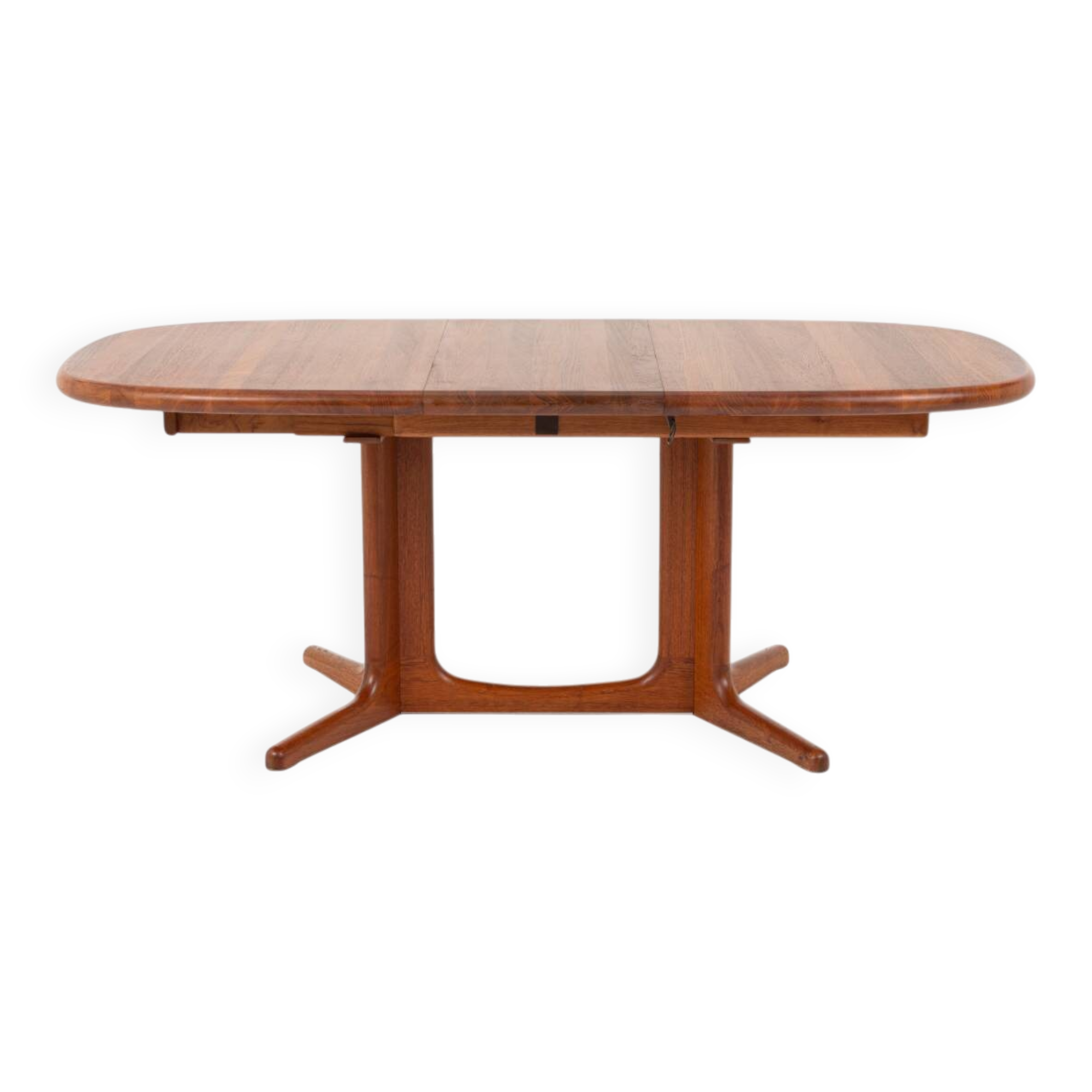 Extendable Solid Teak Dining Table from Glostrup Møbelfabrik, 1960s