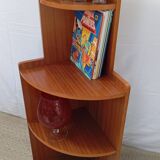 1960s teak corner shelf unit