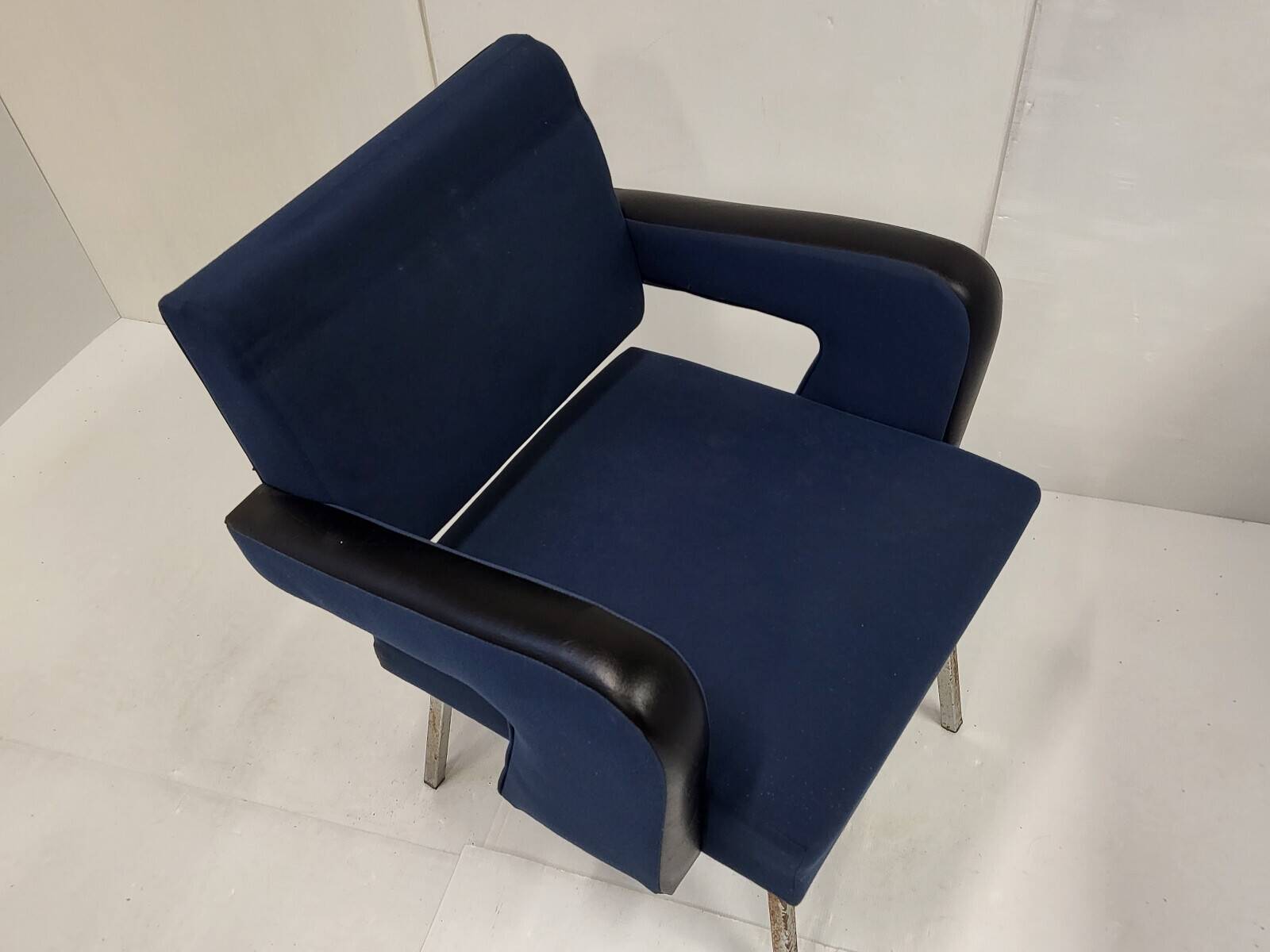 Paire de fauteuils "president" de jacques adnet 1950 vintage 50s 1950s