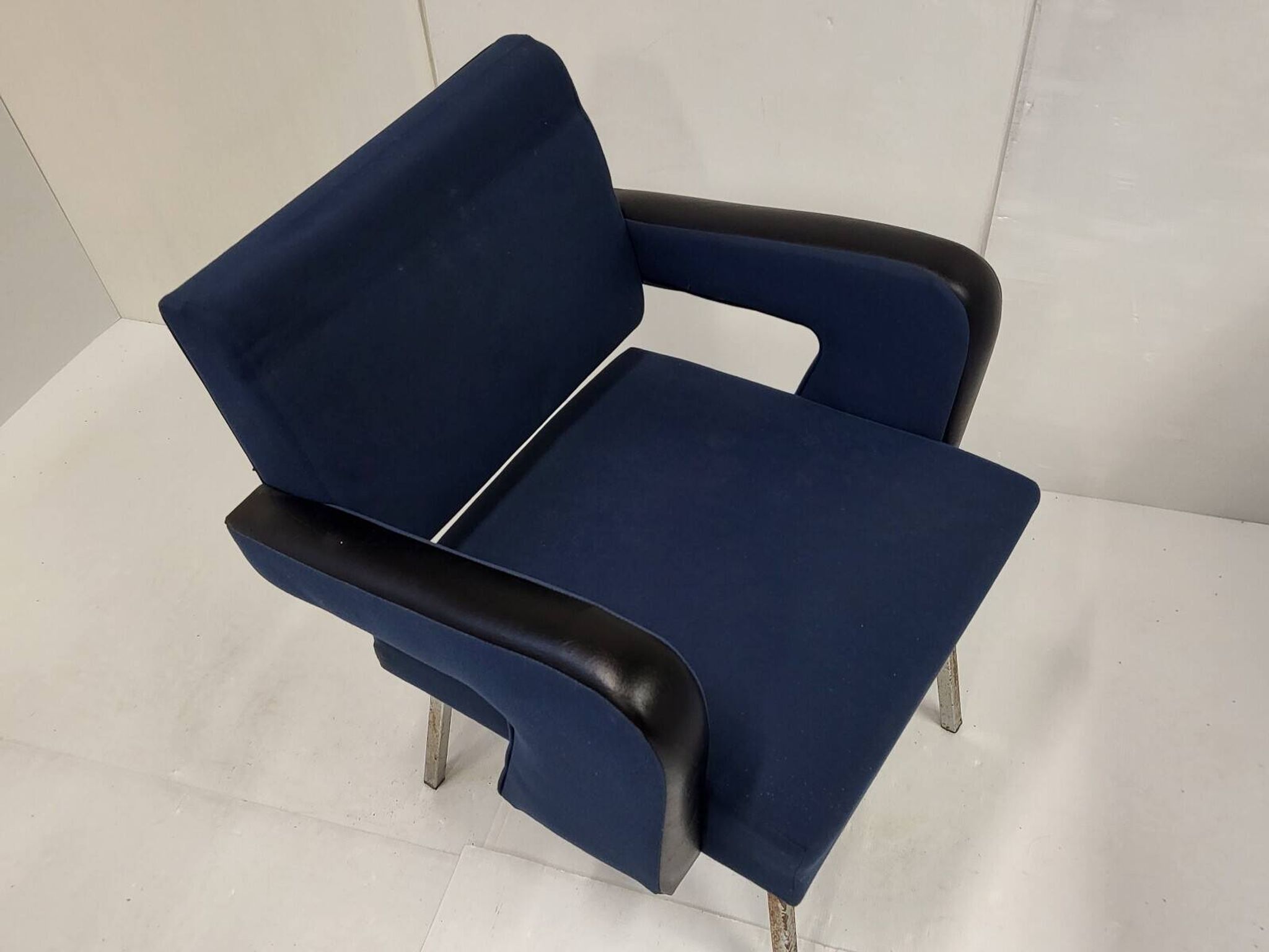 Paire de fauteuils "president" de jacques adnet 1950 vintage 50s 1950s