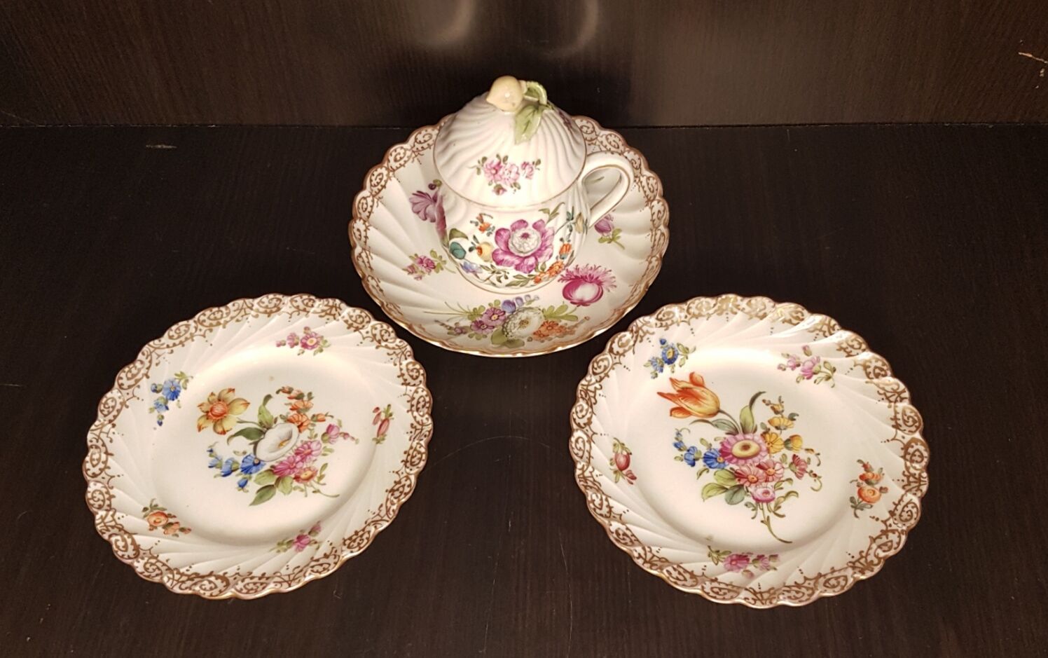 Small Dresden porcelain set