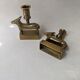Pair of brass candlesticks ethnic decoration