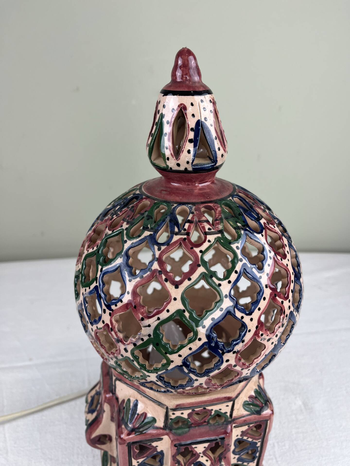 Lampe artisanale ethnique