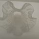 Oblique wall lamp at 45 ° porcelain tulip frosted glass
