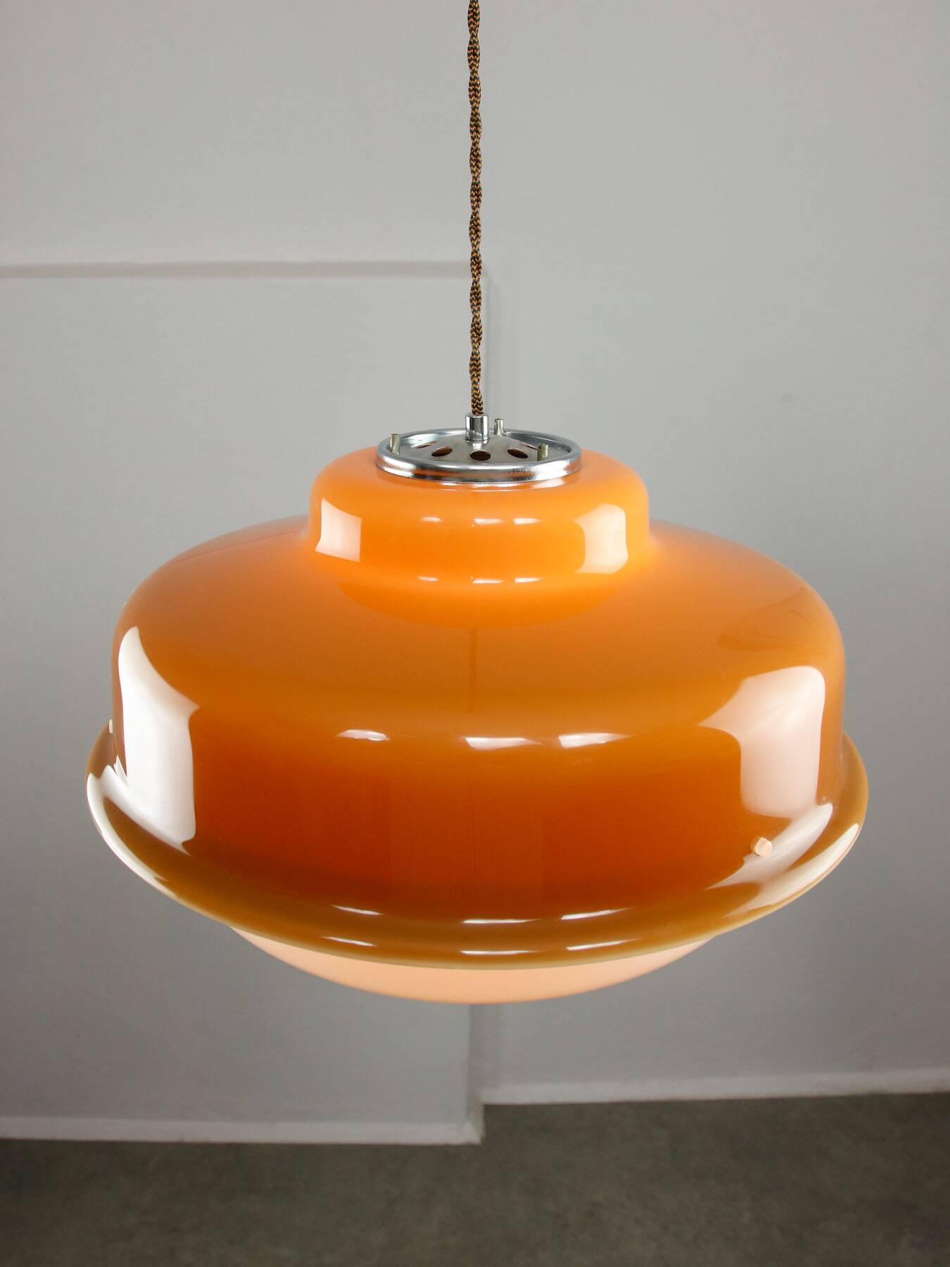 Space Age Brown Pendant from Guzzini, 1970s