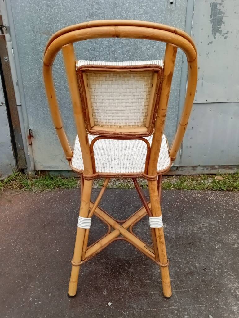 Set of 4 bistro chairs Maison Drucker from the 1990s.