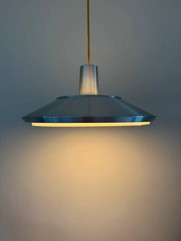 Vintage Danish Nordisk Solar - in style of Louis Poulsen Klassependel - Silver space age lamp