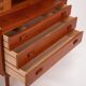 Danish teak bookcase by Johannes Sorth for Nexø, 1960s