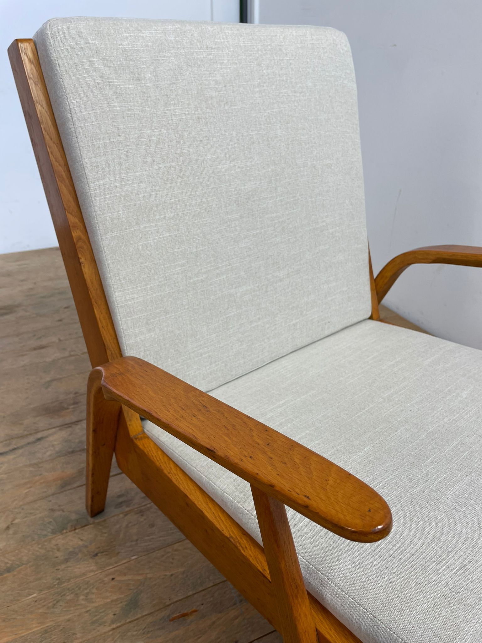 Set of two mid century easy chairs