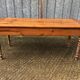Antique farmhouse table in solid cherry wood in Louis Philippe style.