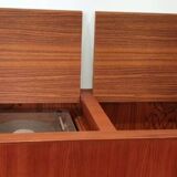 Danish sideboard by Arne Vodder for Sibast Danmark / Hifi music cabinet with Rio rosewood revolving doors