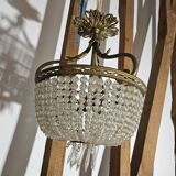 Napoleon III basket chandelier with tassels