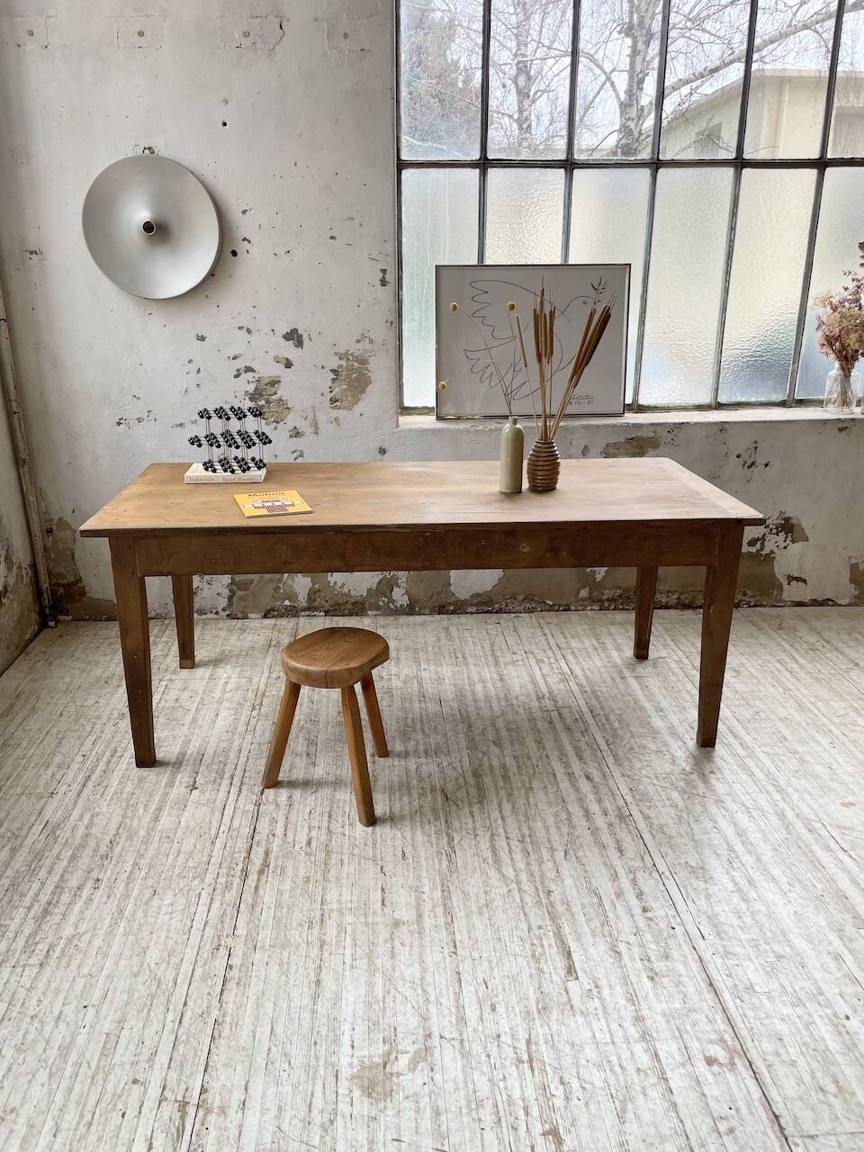 Oak farm table 2m