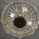 Balloon chandelier in bronze and crystal pendants