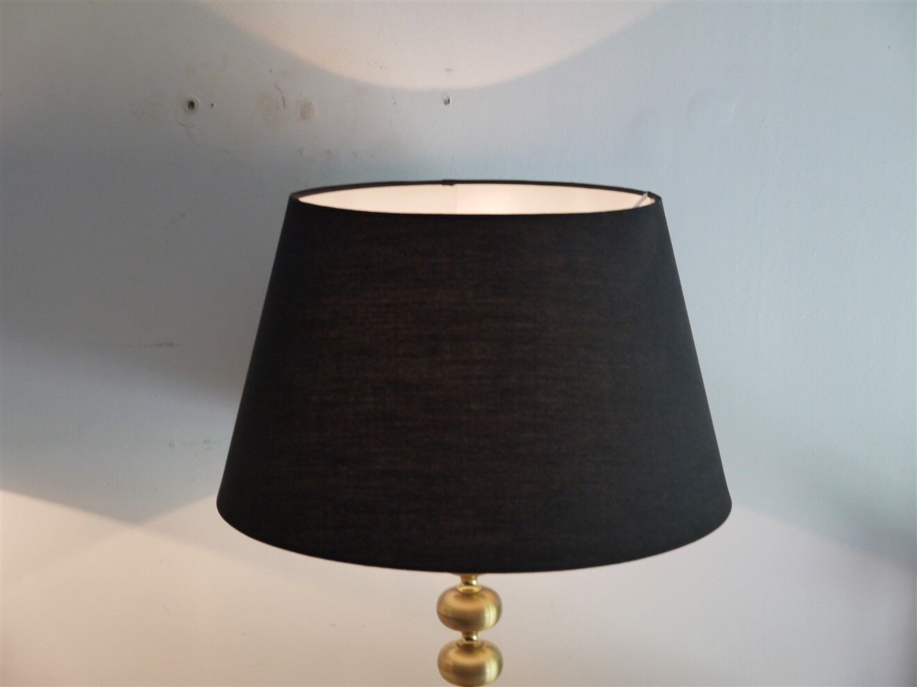 Pair of Scandinavian brass lamps 1970