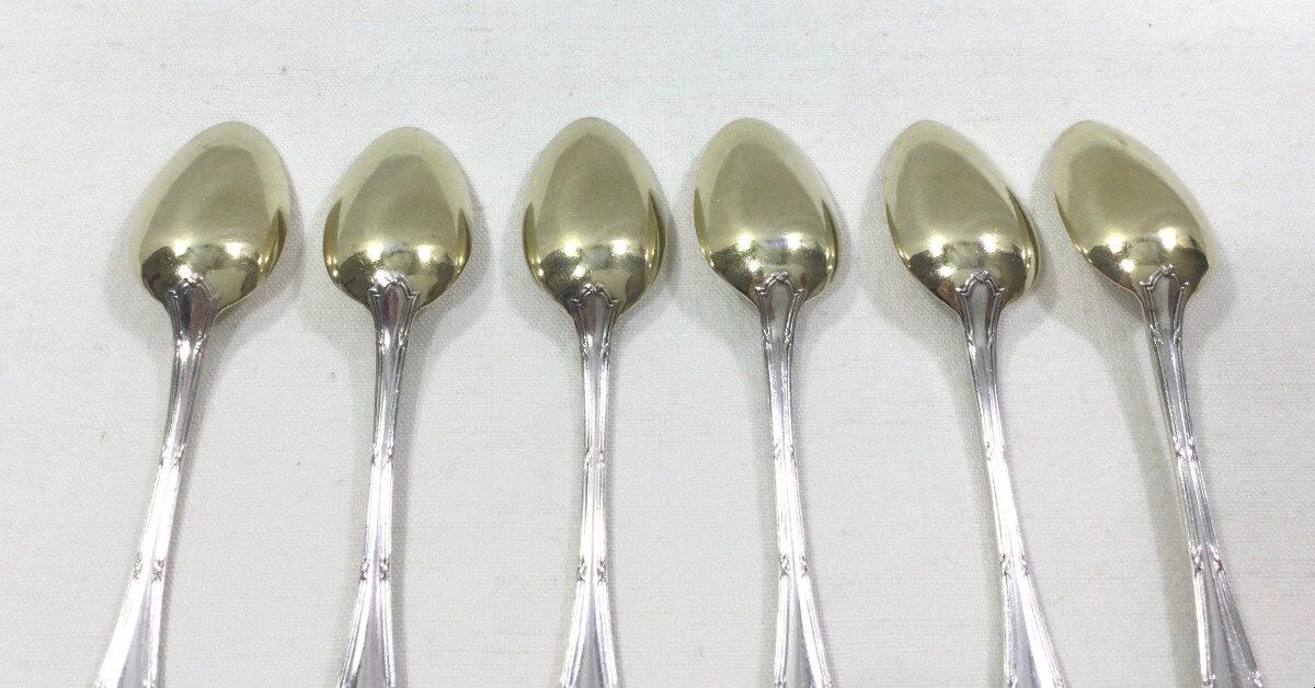 Moka spoons cross ribbons Christofle