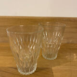 Verres Vereco en verre ciselé