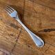 Series of 6 Christofle dessert forks model silver metal pearl