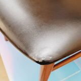 Teak table and 6 chairs