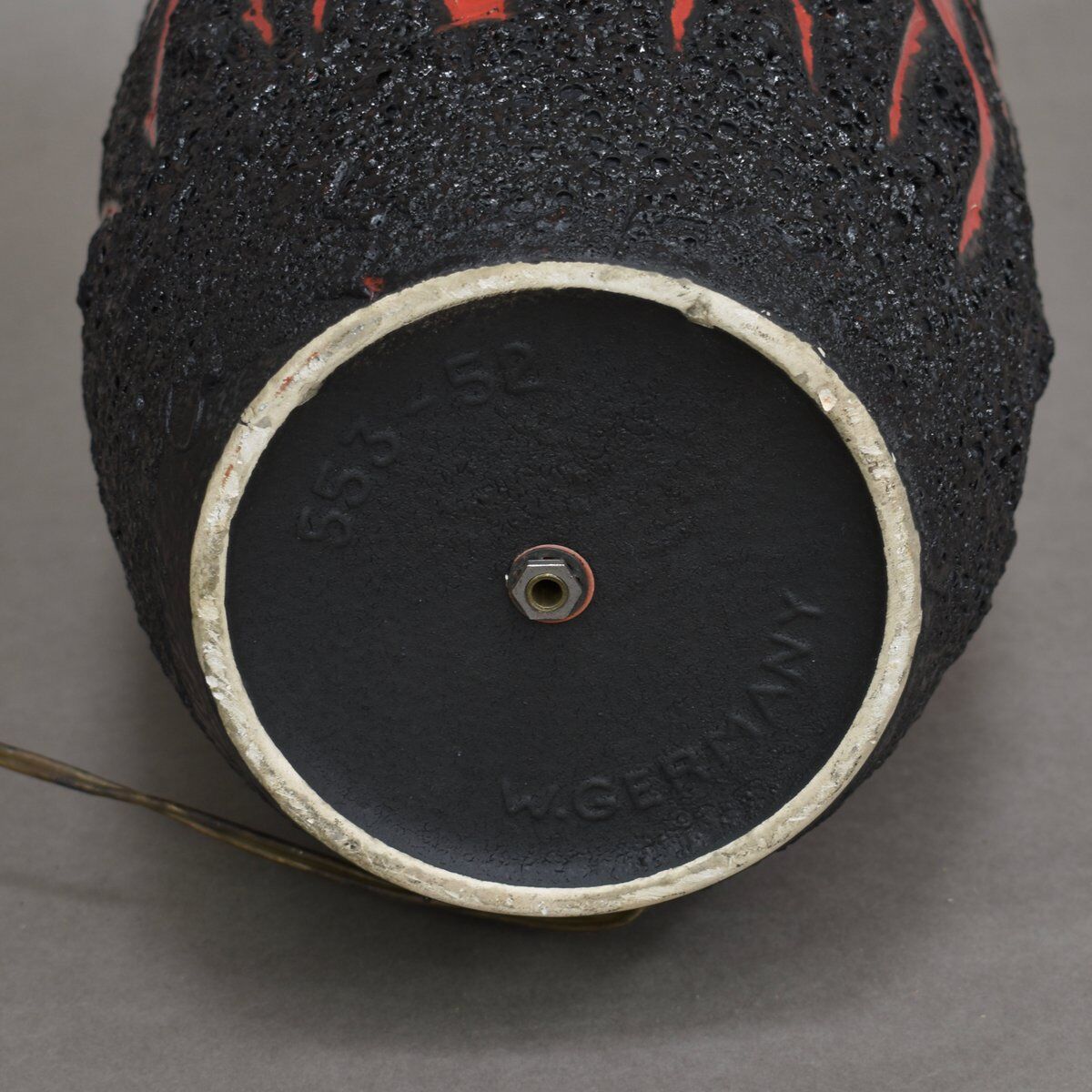 Vintage German ceramic floor lamp from Scheurich, 1970s