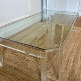 David Lange Plexiglass coffee table