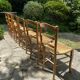 Set de 6 chaises en paille