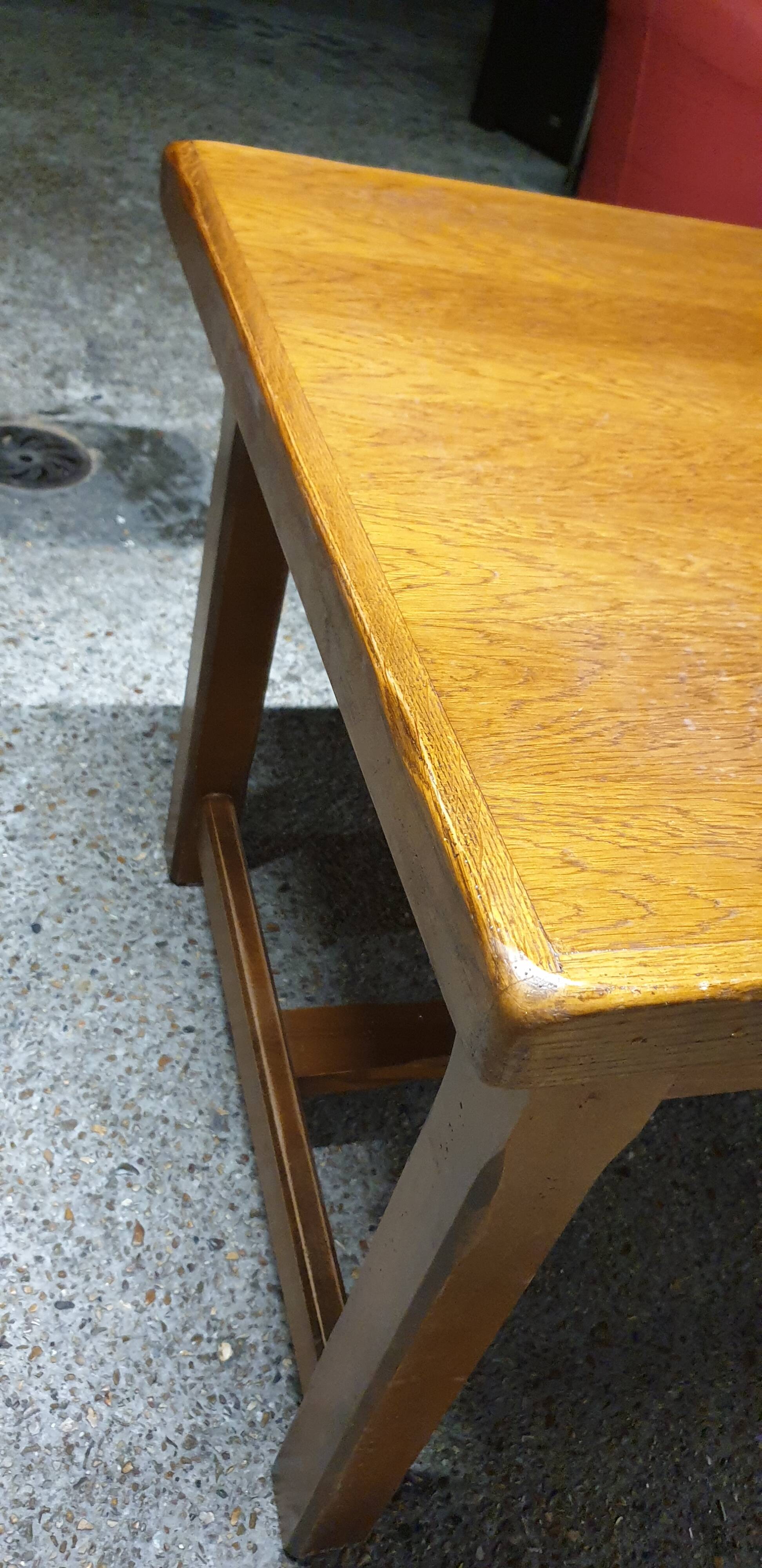 Solid oak farm table