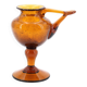 Biot oil lamp in amber bubble glass, 1970s