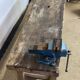 Old wooden craft workbench