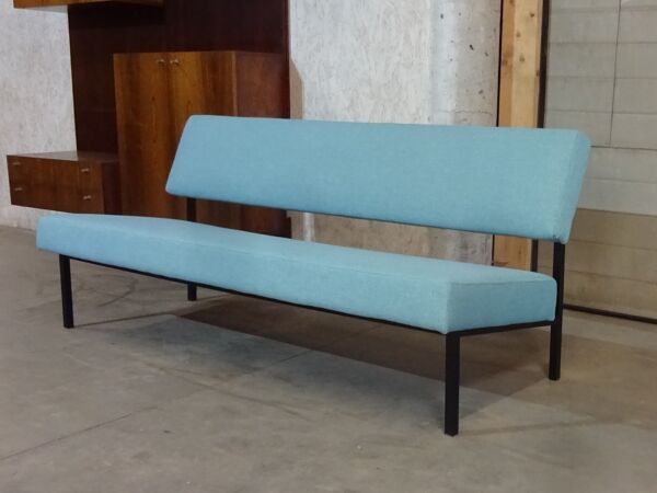 Canapé industriel néerlandais attribué à Gijs Van Der Sluis pour Van De Sluis Furniture, 1950.