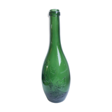 Italian green glass bottle 70s
