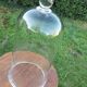 Large old bell in blown glass (48 cm)