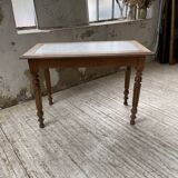 Walnut and marble bistro table 1890