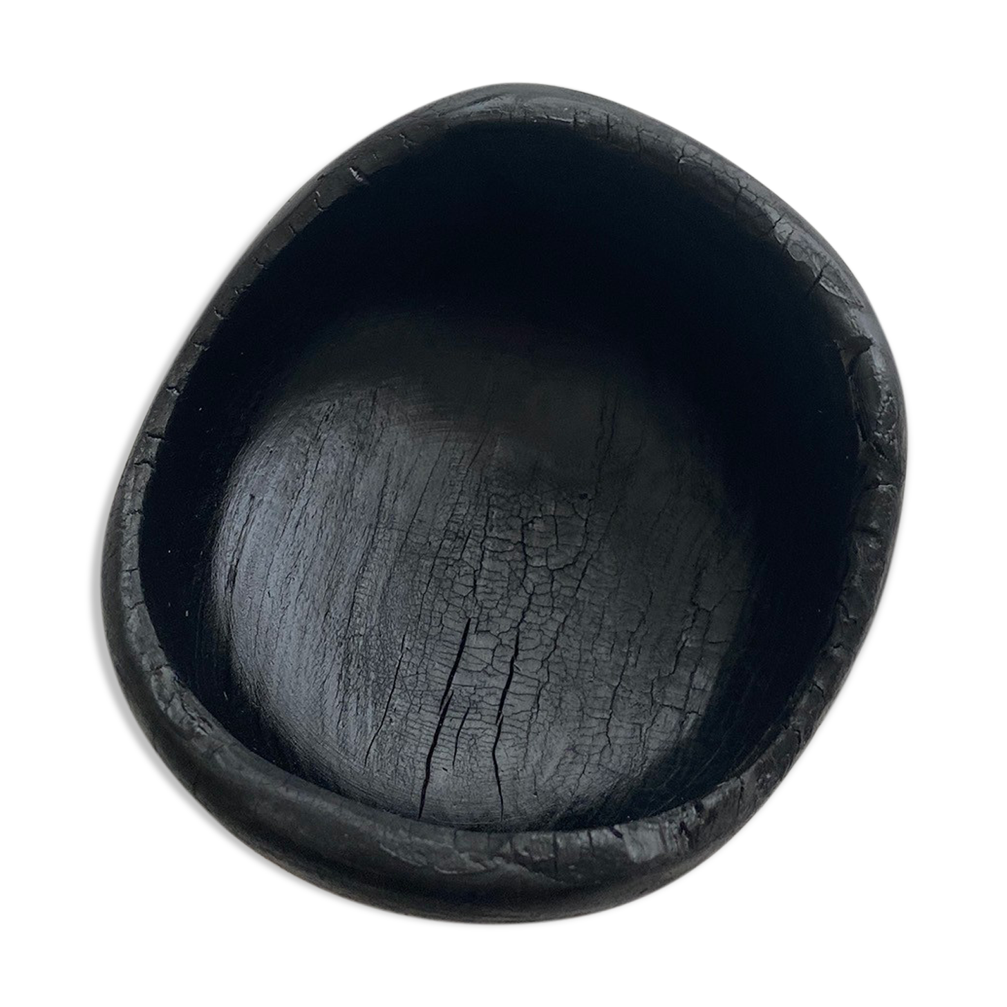 Empty pocket burnt wood