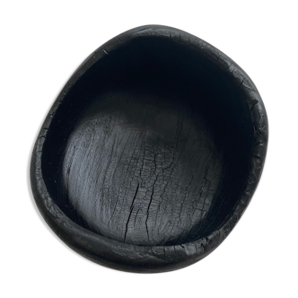 Empty pocket burnt wood