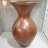 Large iridescent stoneware vase