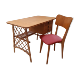 Rattan office by Louis Sognot