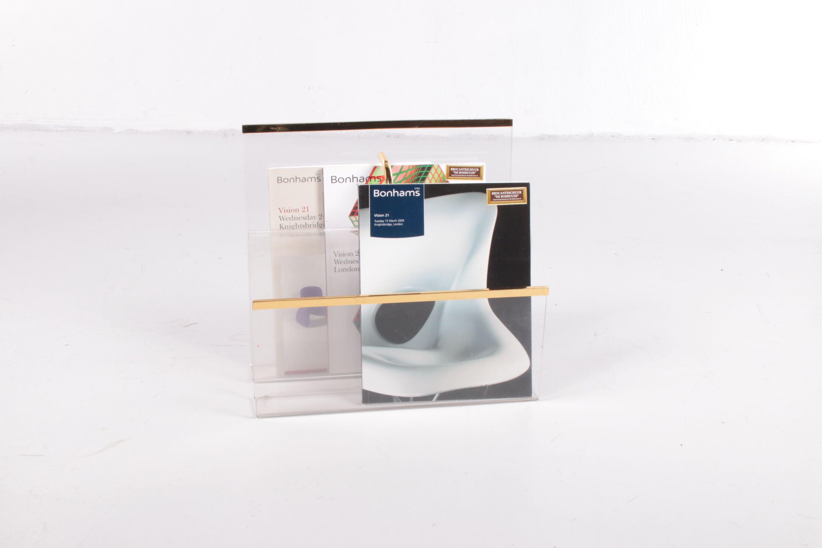 Hollywood regency Plexiglass warehouse rack 1970s Italy