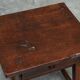 Primitive side table in wood and wrought iron, 18th century.