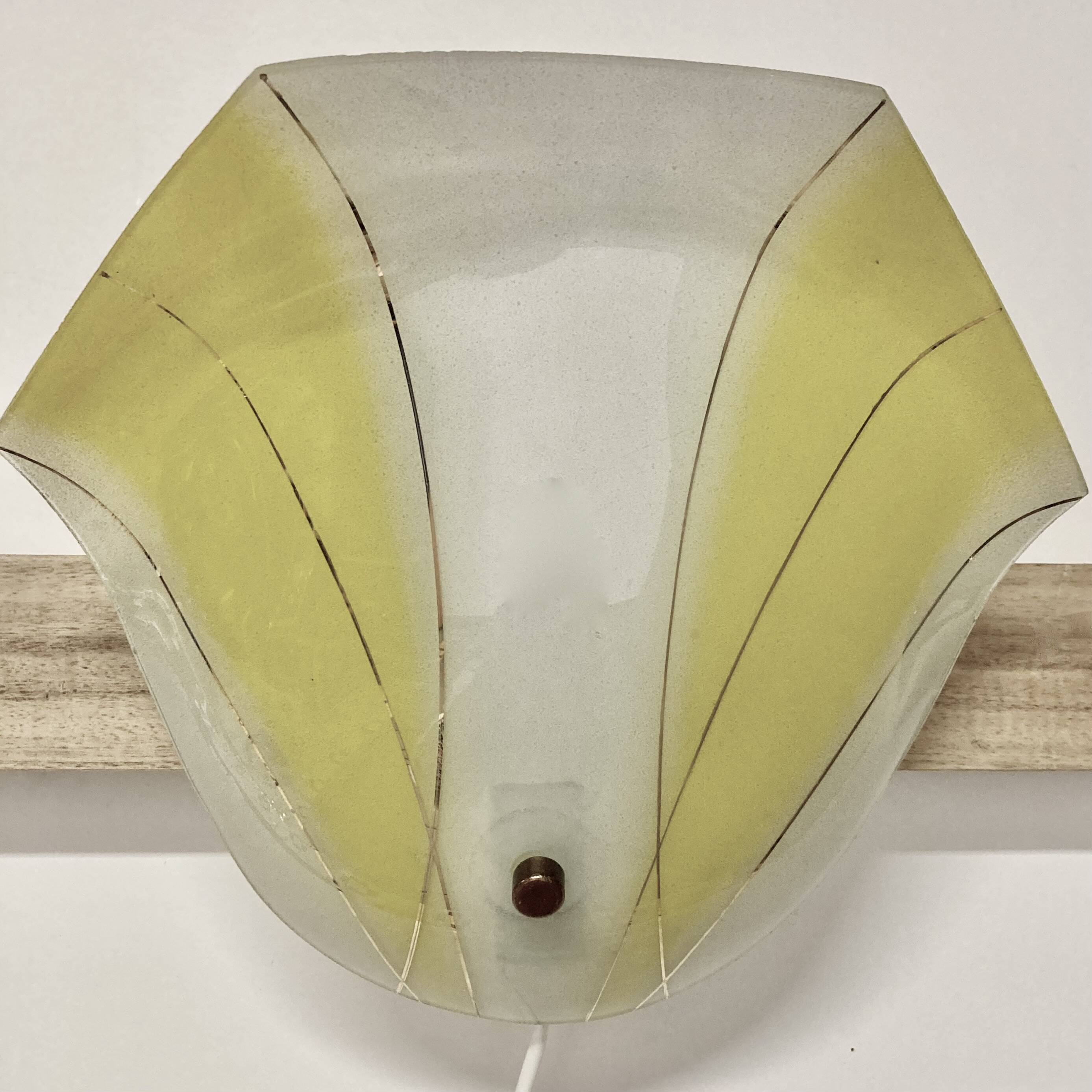 Yellow wall light 1950 “scandinavian design”.