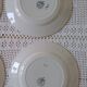 Set of 4 ironstone flat plates