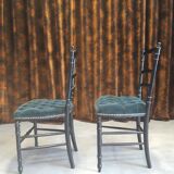 Paire de chaises Charivari vertes