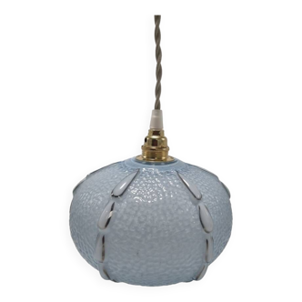 Blue pendant light