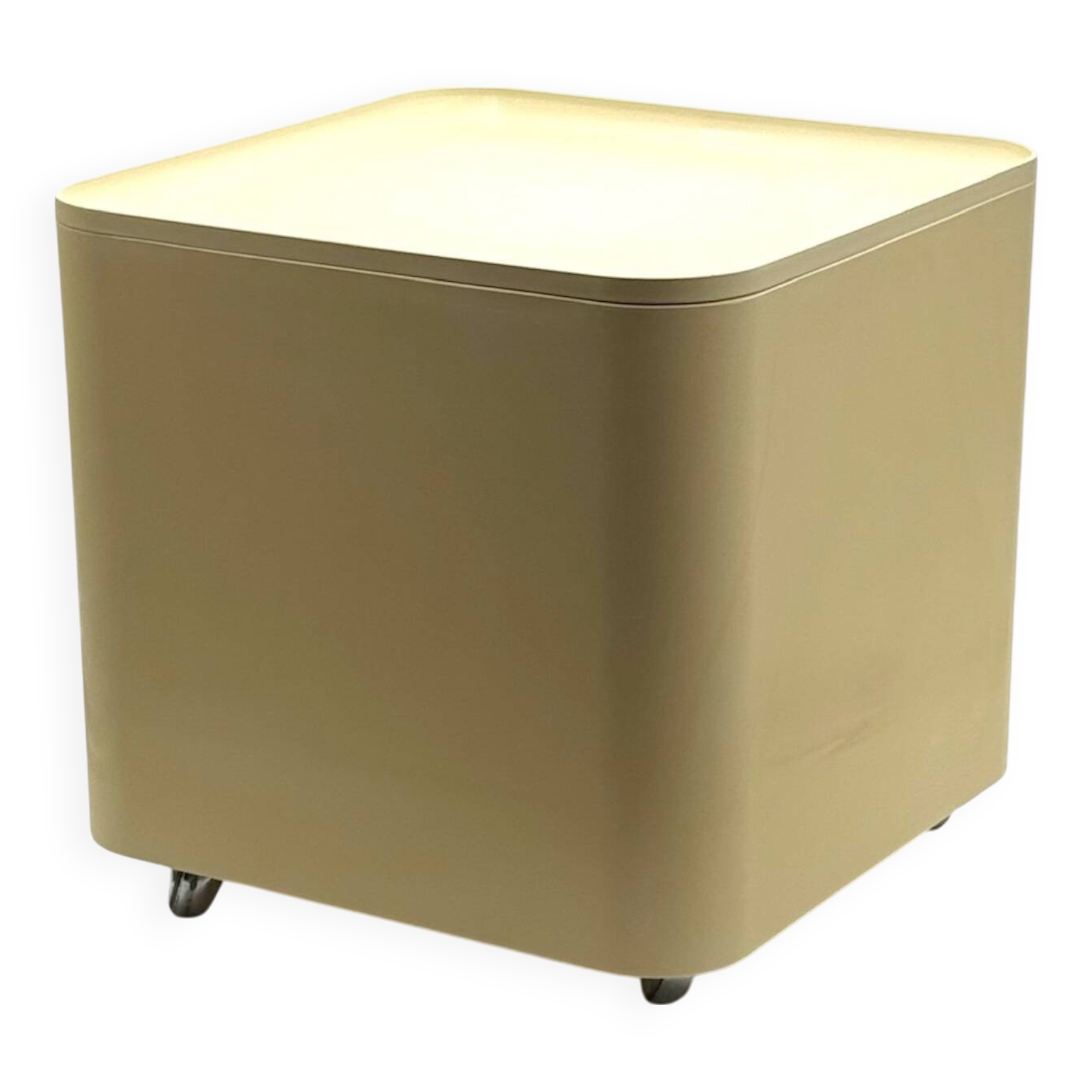 Table conteneur par m. siard pour dime longato – italie, années 1970