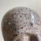 Vintage ceramic head speckled pattern pink and black